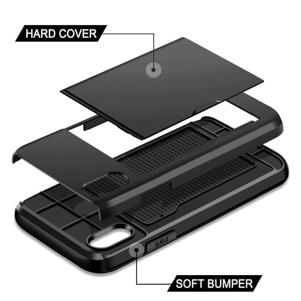 Cover iPhone con Porta Scheda e Banconote – Custodia Portafoglio 2 in 1