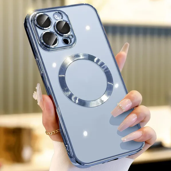 Cover MagSafe per iPhone 14, 13, 12, 11 Pro Max – Protezione Fotocamera Integrata
