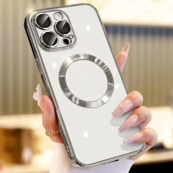 Cover MagSafe per iPhone 14, 13, 12, 11 Pro Max – Protezione Fotocamera Integrata