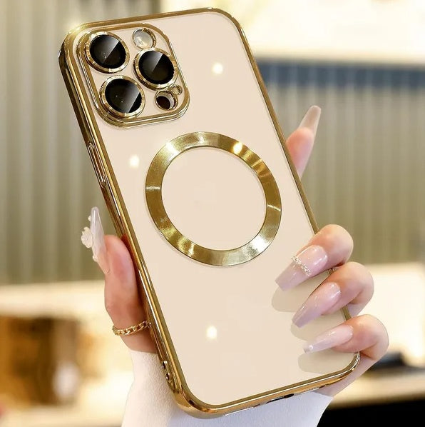 Cover MagSafe per iPhone 14, 13, 12, 11 Pro Max – Protezione Fotocamera Integrata