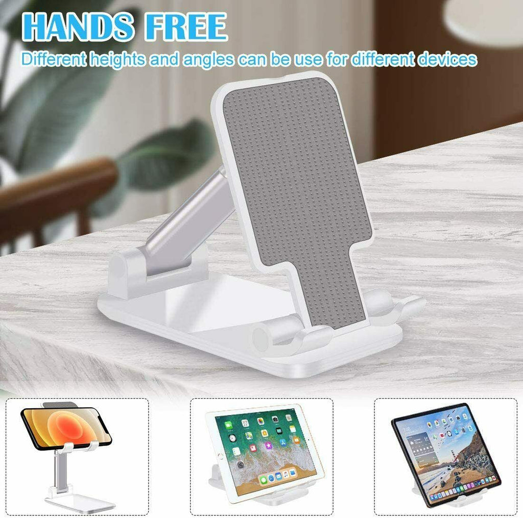 Supporto da Tavolo per iPhone e Smartphone – Regolabile, Ergonomico, Antiscivolo