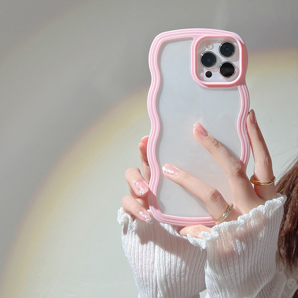 Cover iPhone TPU Bordo Ondulato Candy Color
