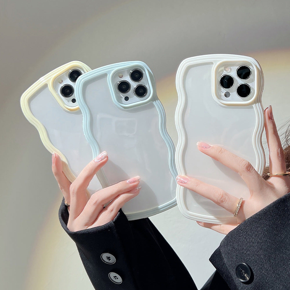 Cover iPhone TPU Bordo Ondulato Candy Color