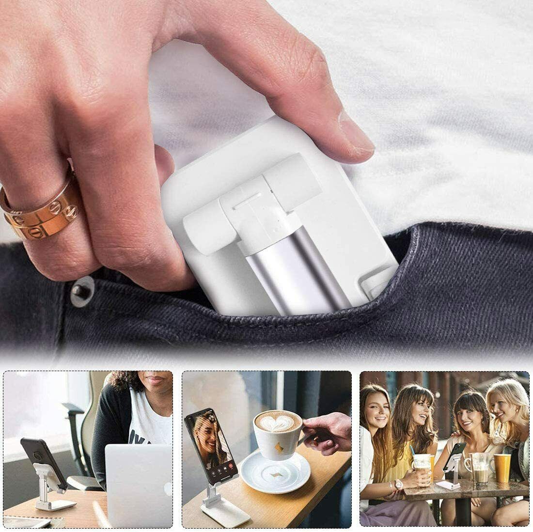 Supporto da Tavolo per iPhone e Smartphone – Regolabile, Ergonomico, Antiscivolo