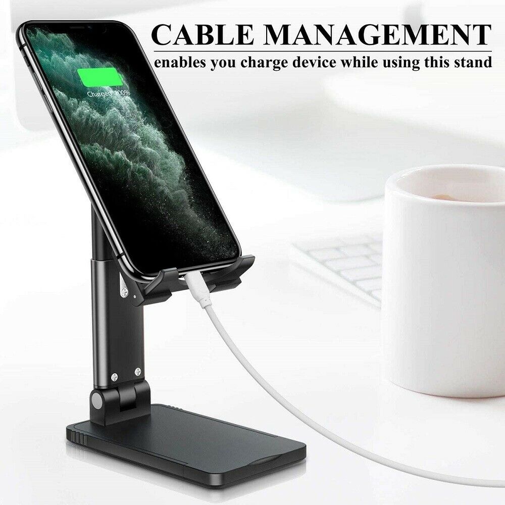 Supporto da Tavolo per iPhone e Smartphone – Regolabile, Ergonomico, Antiscivolo